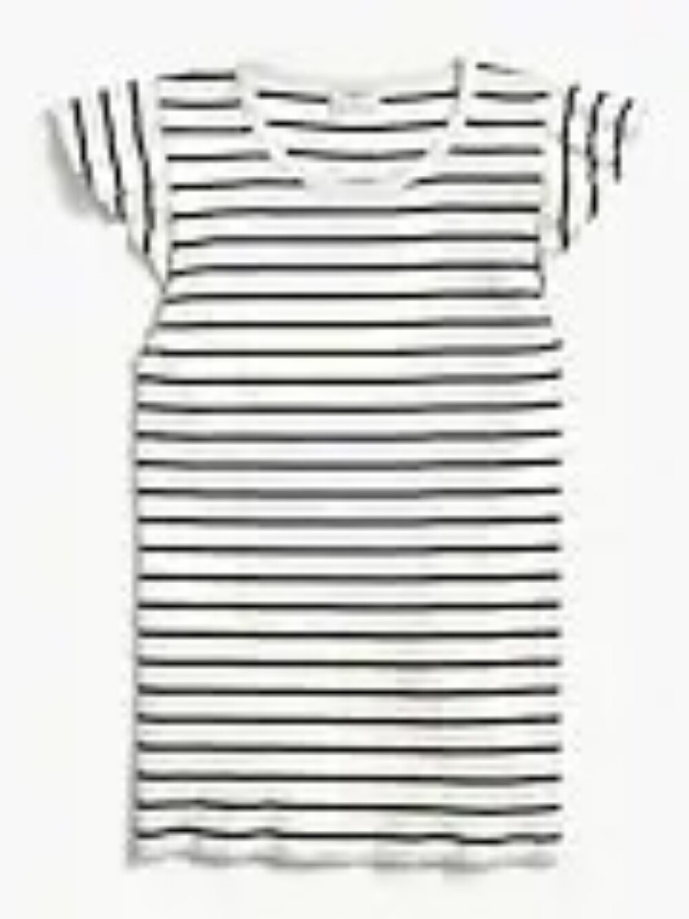 J. Crew Factory Off-White And Navy Flutter Sleeve Knit Top